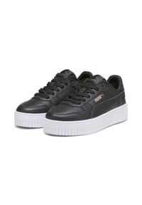 Puma - Młodzieżowe sneakersy Carina Street PUMA Black Rose Gold White Metallic. Kolor: czarny, szary, wielokolorowy. Sezon: lato. Sport: turystyka piesza