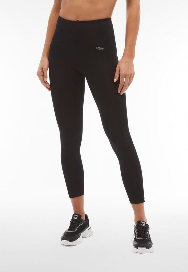 FREDDY - Legginsy 7/8 z małym logo damskie Freddy Carryover Superfit. Kolor: czarny. Sport: fitness, joga i pilates