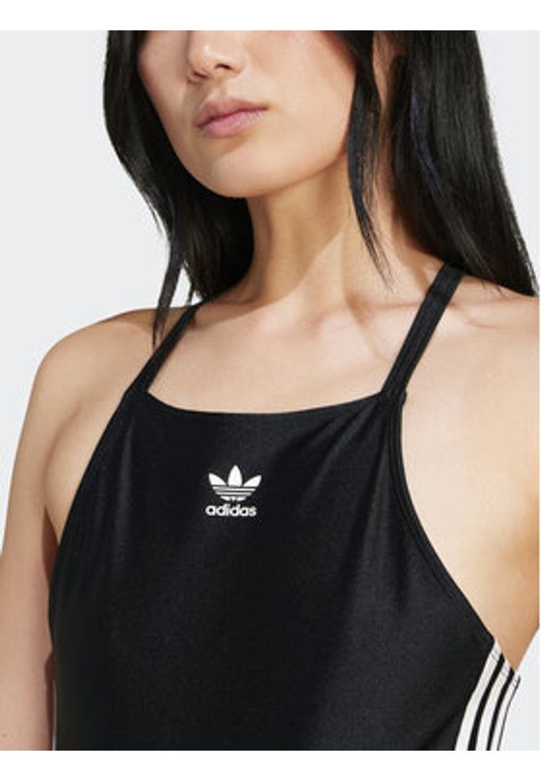 Adidas - adidas Body 3-Stripes IU2430 Czarny Slim Fit. Kolor: czarny. Materiał: syntetyk