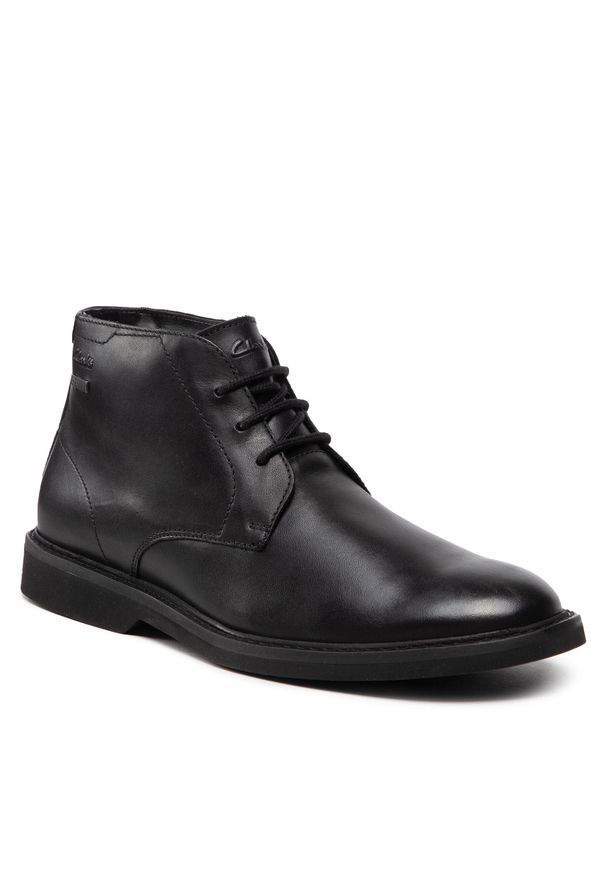 Trzewiki Clarks AtticusLTHiGTX GORE-TEX 261613657 Black Leather. Kolor: czarny. Materiał: skóra