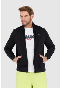 Blauer USA - BLAUER Czarna rozpinana bluza. Kolor: czarny