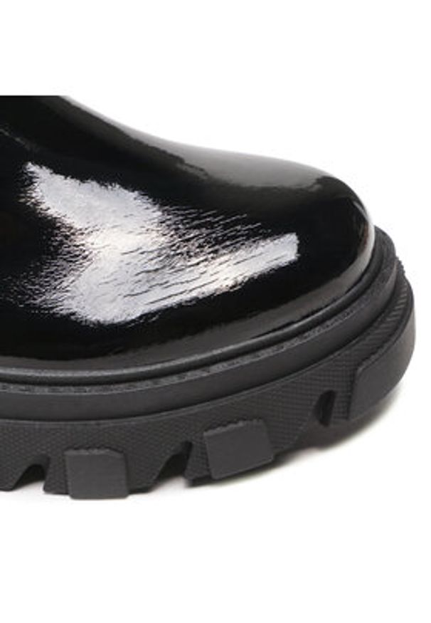 DeeZee Muszkieterki H2701-01 Czarny. Kolor: czarny. Materiał: skóra