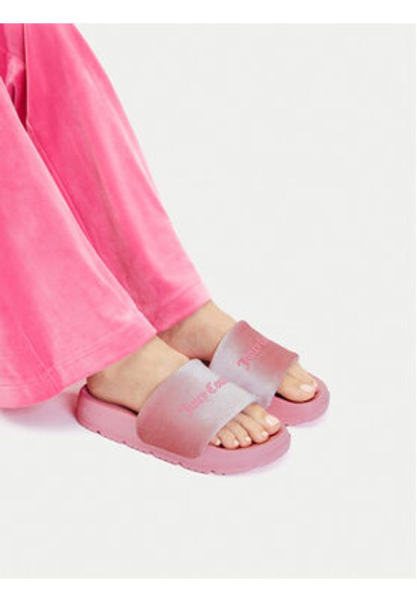 Juicy Couture Klapki PJC1 Różowy. Kolor: różowy. Materiał: materiał
