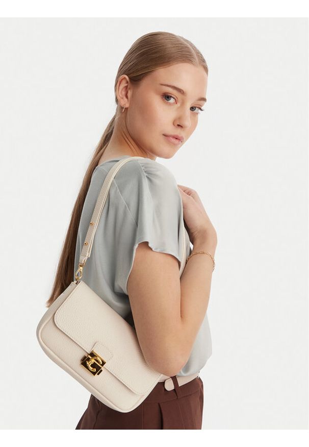 Coccinelle Torebka U4K Coccinelle C-Me Lock E5 U4K 52 01 01 Écru. Materiał: skórzane