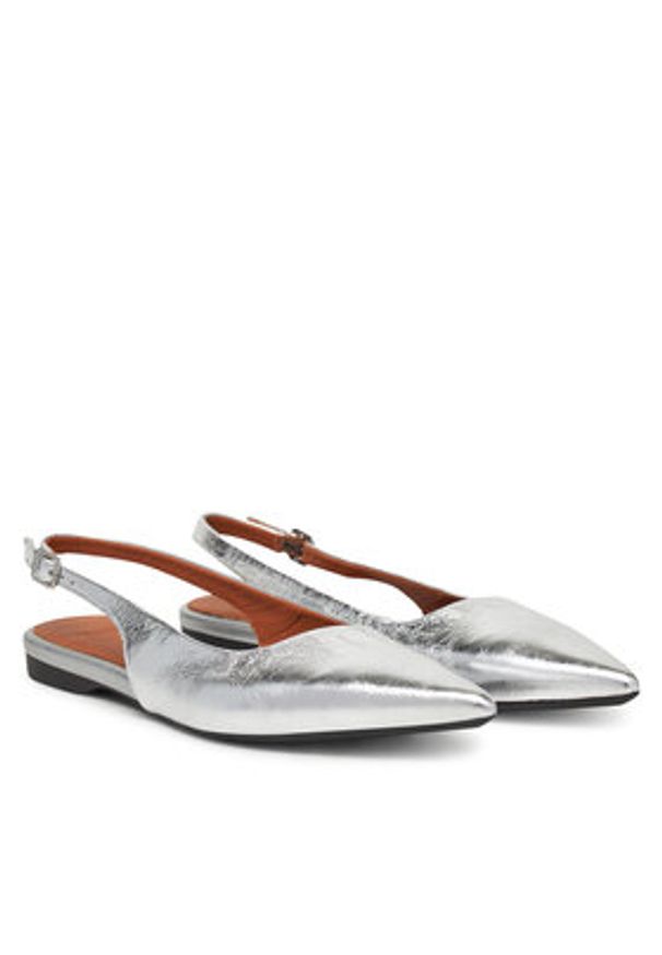 Vagabond Shoemakers Baleriny Hermine 5733-183-79 Srebrny. Kolor: srebrny. Materiał: skóra