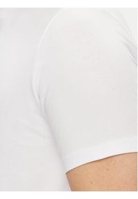 Karl Lagerfeld - KARL LAGERFELD T-Shirt 755034 542221 Biały Regular Fit. Typ kołnierza: dekolt w karo. Kolor: biały. Materiał: bawełna