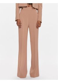 Pinko Spodnie materiałowe 100055 A14I Brązowy Straight Fit. Kolor: brązowy. Materiał: syntetyk #1