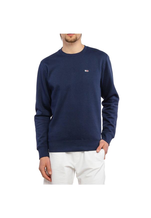 TOMMY HILFIGER - Bluza męska sportowa Tommy Hilfiger TJM REGULAR FLEECE. Kolor: niebieski