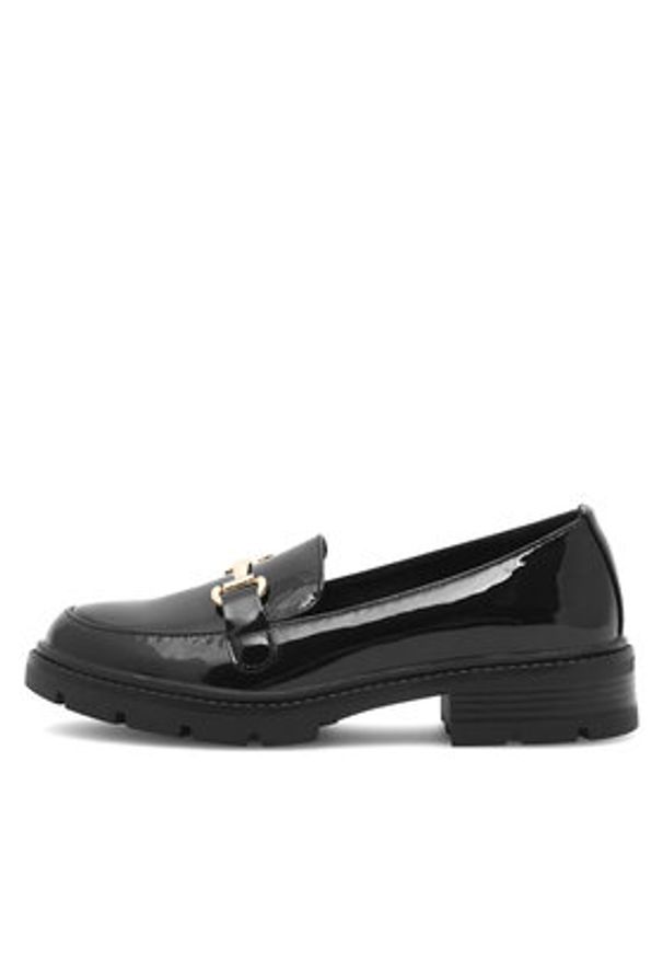 DeeZee Loafersy FLORENCE HY60116-3 Czarny. Kolor: czarny. Materiał: skóra