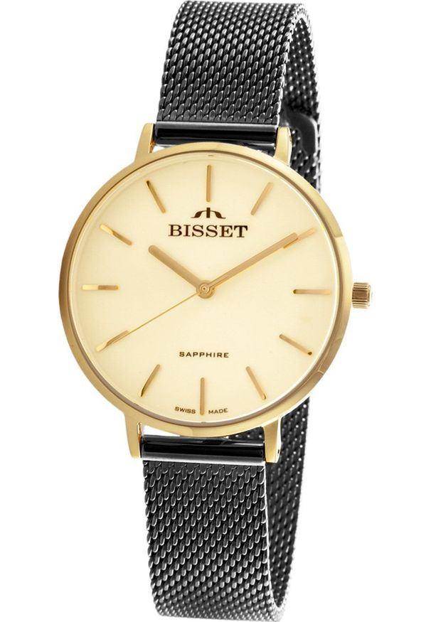Zegarek Bisset Szwajcarski zegarek damski Bisset BSBF32 grafitowy zt. Kolor: szary