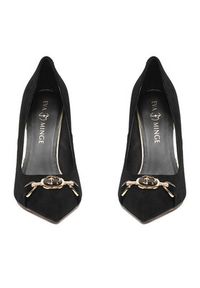 Eva Minge Szpilki EO-LILA-1677-13-3S Czarny. Kolor: czarny. Materiał: skóra, zamsz. Obcas: na szpilce #5