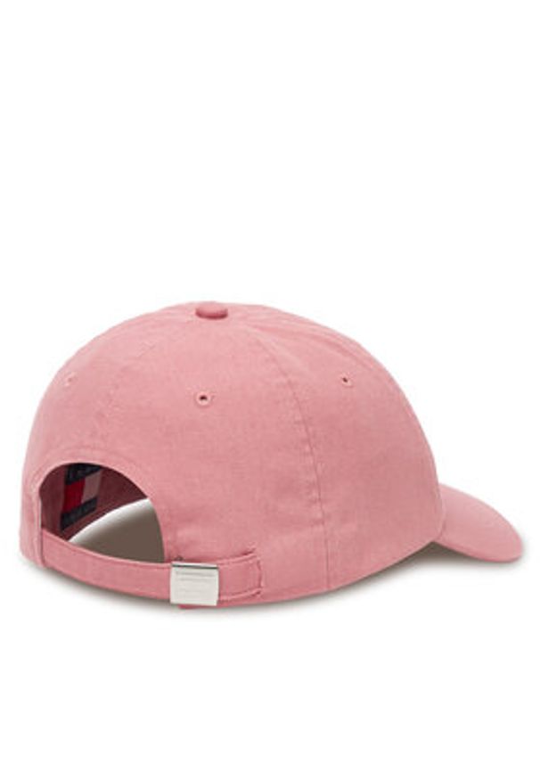 Tommy Jeans Czapka z daszkiem Heritage AW0AW17580 Różowy. Kolor: różowy. Materiał: bawełna