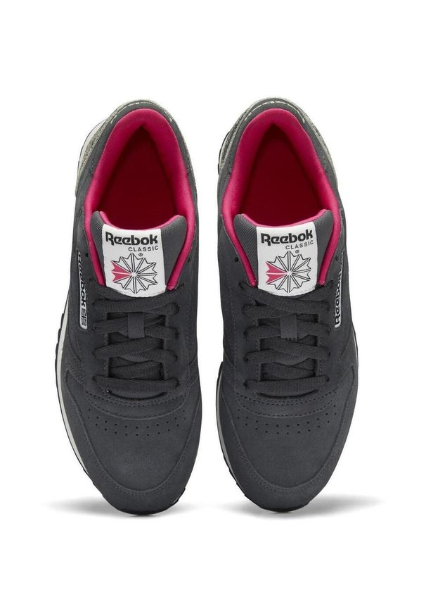 Adidasy Reebok Classic Leather, Kobiety. Kolor: szary. Materiał: zamsz, materiał. Model: Reebok Classic