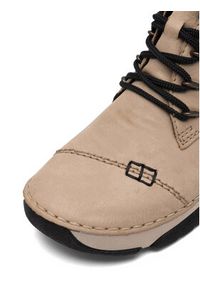 Rieker Trzewiki 45902-60 Beżowy. Kolor: beżowy. Materiał: skóra #5