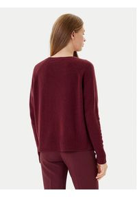 Marella Sweter Celia 2523366215 Bordowy Regular Fit. Kolor: czerwony. Materiał: wełna #3