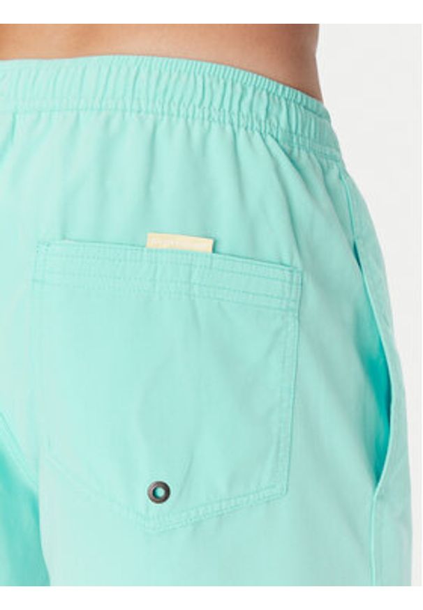 Quiksilver Szorty kąpielowe Spl Fineline Volley 15 EQYJV04141 Turkusowy Regular Fit. Kolor: turkusowy. Materiał: syntetyk