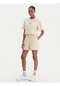 Reebok T-Shirt Suzie RK25505CCW Beżowy Relaxed Fit. Kolor: beżowy. Materiał: bawełna #4