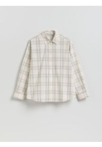 Reserved - Bawełniana koszula w kratę - złamana biel. Materiał: bawełna #1