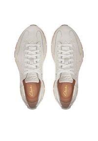 Clarks Sneakersy Craft Speed. 26176397 Biały. Kolor: biały. Materiał: skóra