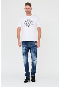 Just Cavalli - JUST CAVALLI Biały t-shirt Fiche. Kolor: biały #5