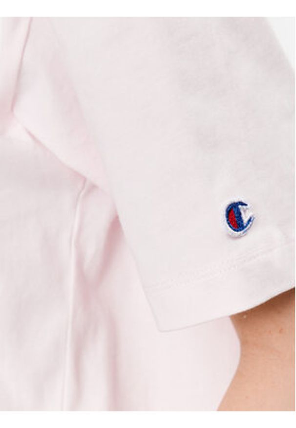 Champion T-Shirt 116249 Różowy Oversize. Kolor: różowy. Materiał: bawełna
