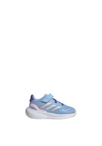 Adidas - Buty Runfalcon 5 Kids. Kolor: szary, niebieski, wielokolorowy, różowy. Materiał: materiał. Sport: bieganie