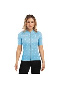 SIROKO - Damska koszulka biodegradowalna Kolarstwo Siroko Bio Race Dots. Kolor: niebieski. Materiał: tkanina. Sport: kolarstwo #1