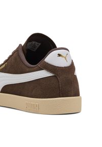 Puma - Sneakersy zamszowe unisex PUMA Club II PUMA Flat Bronze White Gold Brown. Kolor: żółty, zielony, wielokolorowy, brązowy, biały. Materiał: zamsz. Sport: turystyka piesza