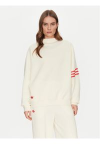 Adidas - adidas Bluza Neuclassics JI8522 Écru Oversize. Materiał: bawełna, syntetyk