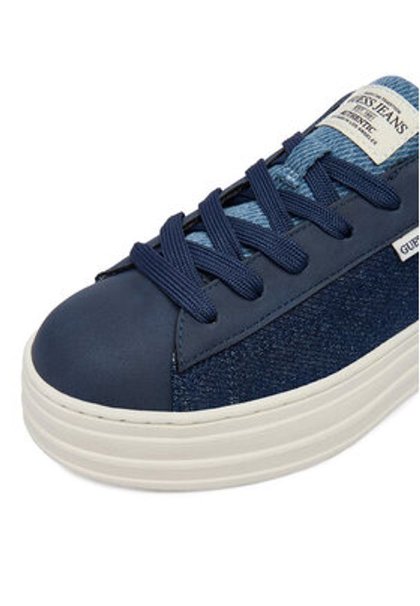 Guess Jeans Sneakersy WBEO-GSJ0917 Niebieski. Kolor: niebieski. Materiał: materiał