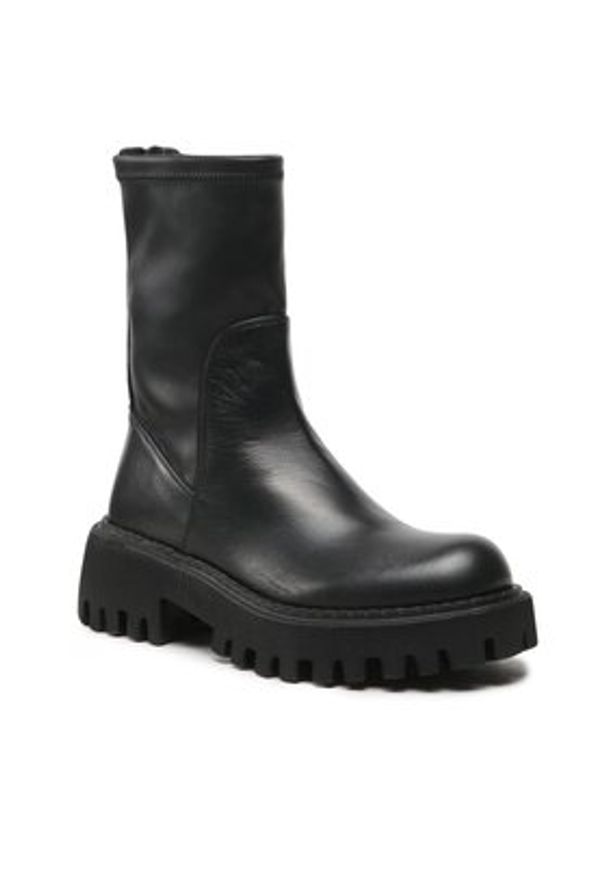 Loriblu Botki 3I4TL024 7811 Czarny. Kolor: czarny. Materiał: skóra