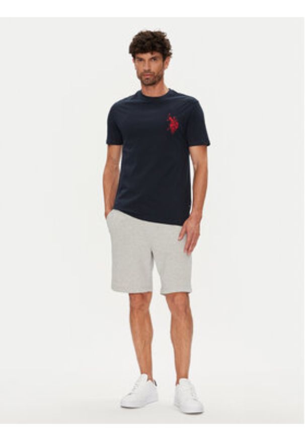 U.S. Polo Assn. T-Shirt MUP4367 Granatowy Regular Fit. Typ kołnierza: polo. Kolor: niebieski. Materiał: bawełna