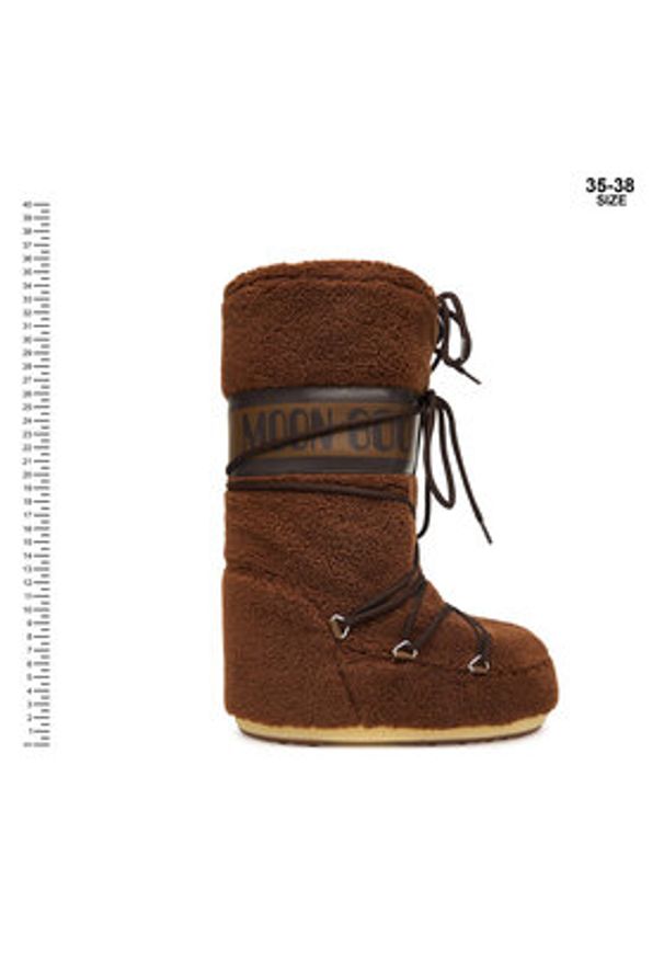 Moon Boot Śniegowce Mb Icon Fleece 80D1403080 Brązowy. Kolor: brązowy. Materiał: materiał