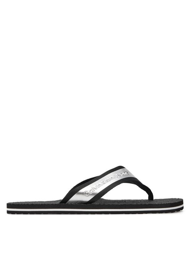 Calvin Klein Jeans Japonki Beach Sandal In Met YM0YM00950 Czarny. Kolor: czarny