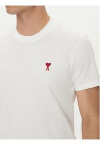 AMI PARIS T-Shirt BFUTS035.724 Biały Regular Fit. Kolor: biały. Materiał: bawełna #4