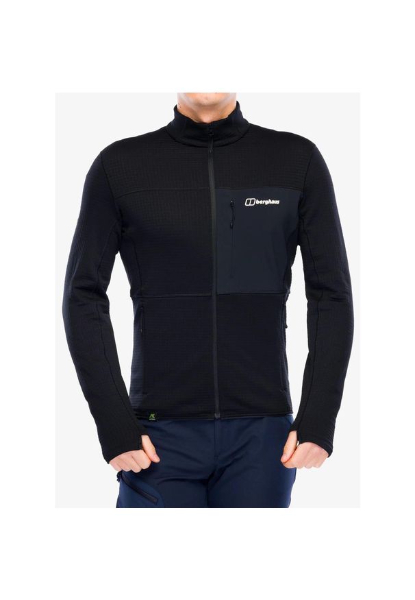 Bluza polarowa męska Berghaus Ridge-Hiker Jacket. Kolor: czarny. Materiał: polar