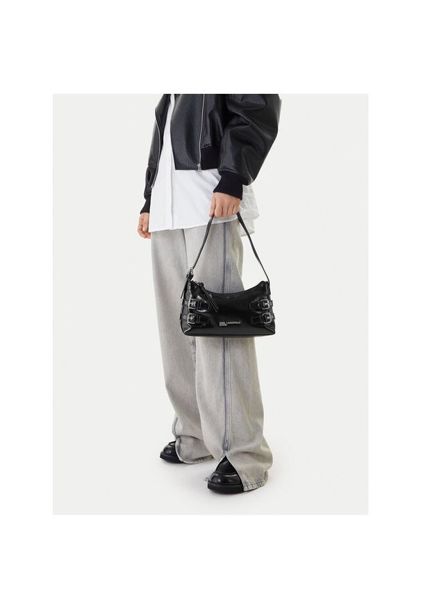 Torebka Karl Lagerfeld Jeans. Kolor: czarny