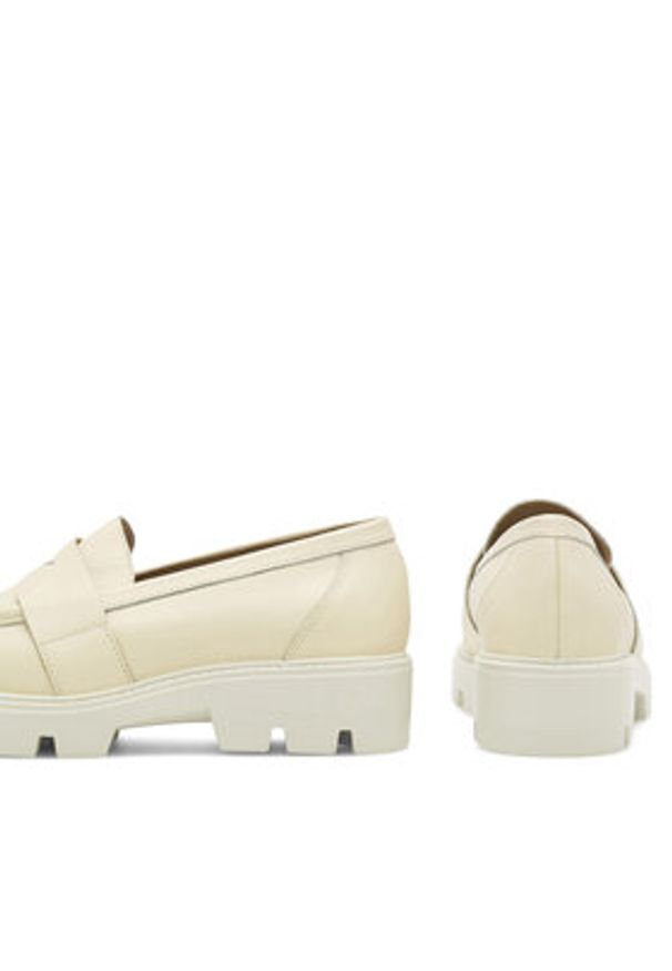 Badura Loafersy AMANTEA-E23-28180NAP Beżowy. Kolor: beżowy. Materiał: skóra