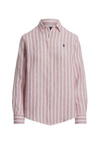 Polo Ralph Lauren Koszula 211970691008 Różowy Classic Fit. Typ kołnierza: polo. Kolor: różowy. Materiał: len #5