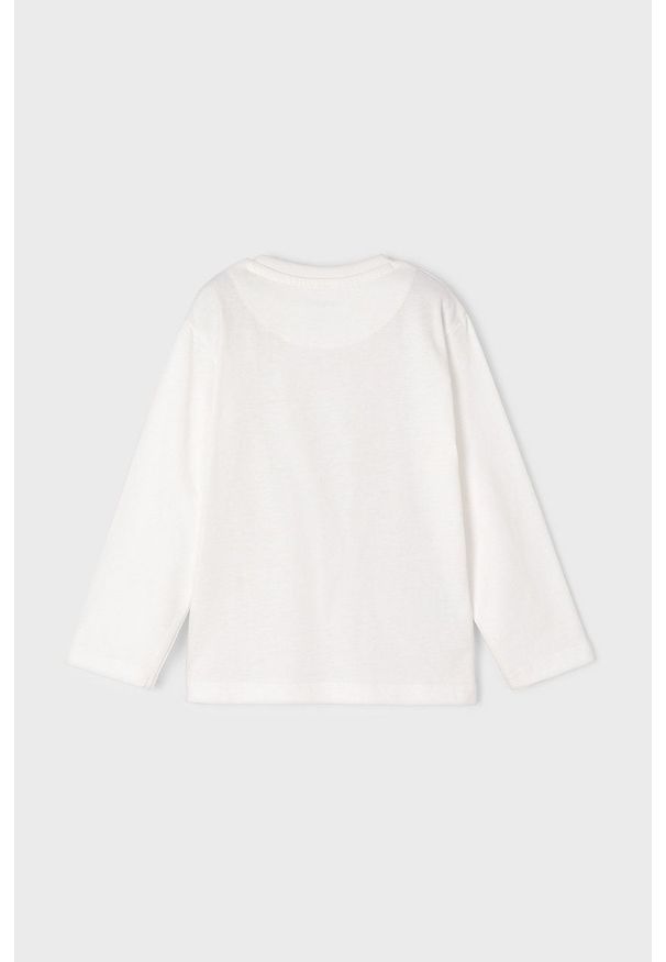 Mayoral longsleeve bawełniany dziecięcy kolor beżowy z nadrukiem. Okazja: na co dzień. Kolor: beżowy. Materiał: bawełna. Długość rękawa: długi rękaw. Wzór: nadruk. Styl: casual