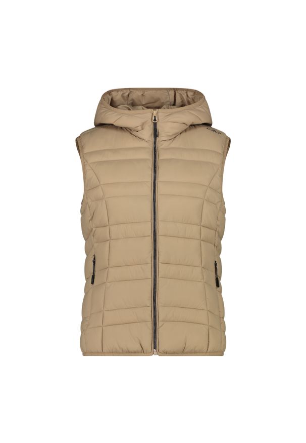 Kamizelka damska turystyczne CMP 34K3146. Kolor: beżowy. Sport: turystyka piesza