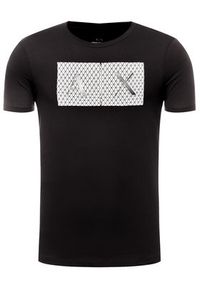 Armani Exchange T-Shirt 8NZTCK Z8H4Z 1200 Czarny Slim Fit. Kolor: czarny. Materiał: bawełna #4