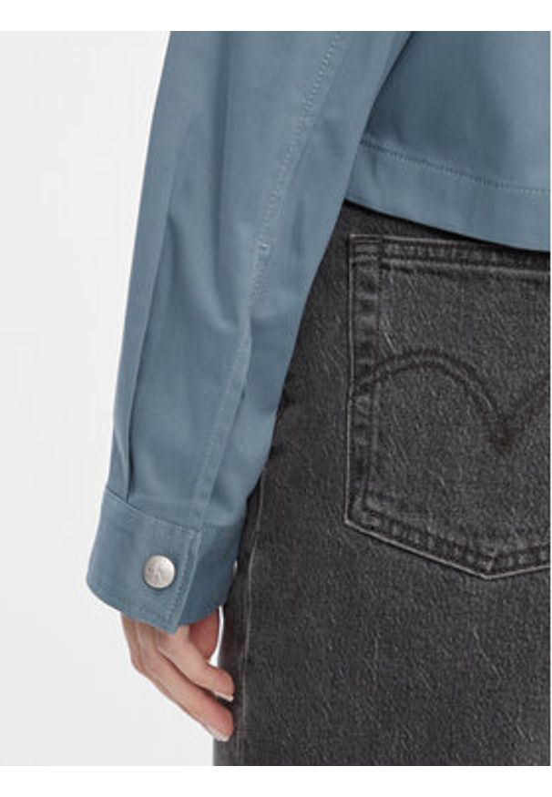 Calvin Klein Jeans Koszula J20J223241 Niebieski Oversize. Kolor: niebieski. Materiał: bawełna