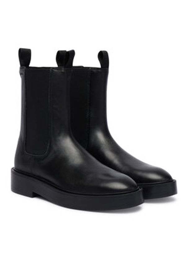 Calvin Klein Sztyblety Convate Welt Chelsea Lth YW0YW01905 Czarny. Kolor: czarny. Materiał: skóra