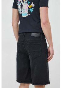 Calvin Klein szorty jeansowe męskie kolor czarny. Kolor: czarny. Materiał: jeans #3