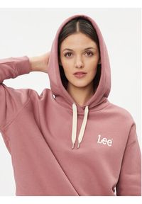 Lee Bluza 112341541 Różowy Relaxed Fit. Kolor: różowy. Materiał: bawełna #4