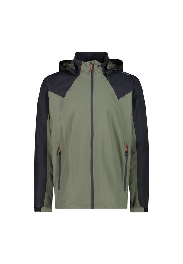 Kurtka męska turystyczna CMP 31Z5557. Kolor: czarny, wielokolorowy, zielony. Sport: turystyka piesza