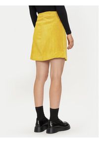 United Colors of Benetton - United Colors Of Benetton Spódnica mini 4Q5GD0048 Żółty Regular Fit. Kolor: żółty. Materiał: syntetyk #3