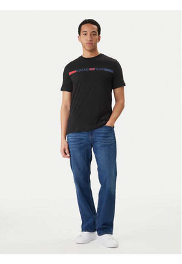 TOMMY HILFIGER - Tommy Hilfiger T-Shirt Brand Love MW0MW42368 Czarny Regular Fit. Kolor: czarny. Materiał: bawełna