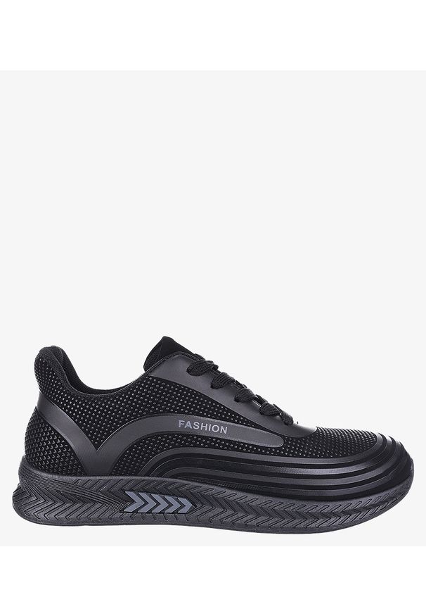 Casu - Czarne buty sportowe sznurowane casu 20y03/g. Kolor: czarny, szary, wielokolorowy
